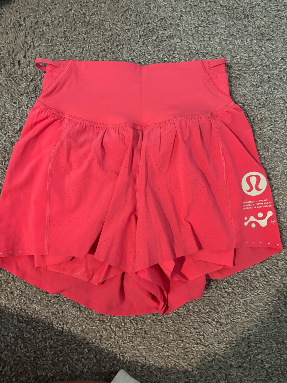 lululemon athletica Coral Pink Athletic Skort